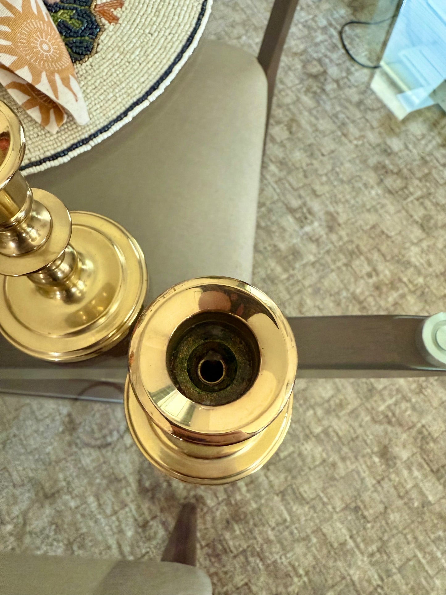Vintage Baldwin Brass Candlestick Holders - (set of 2)