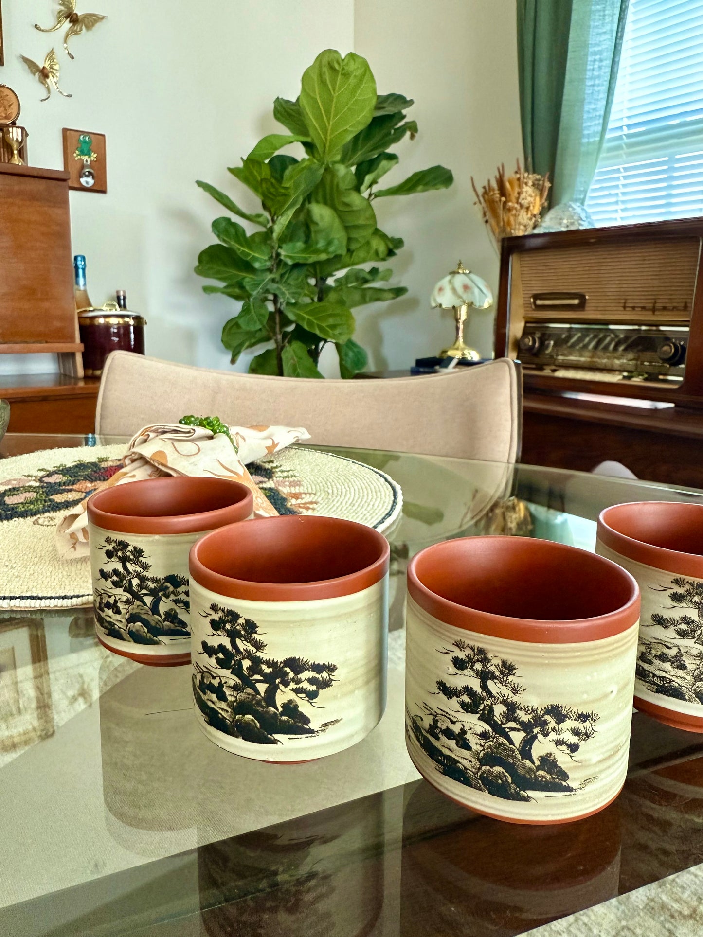 Vintage Japanese Teacups - (set of 4)