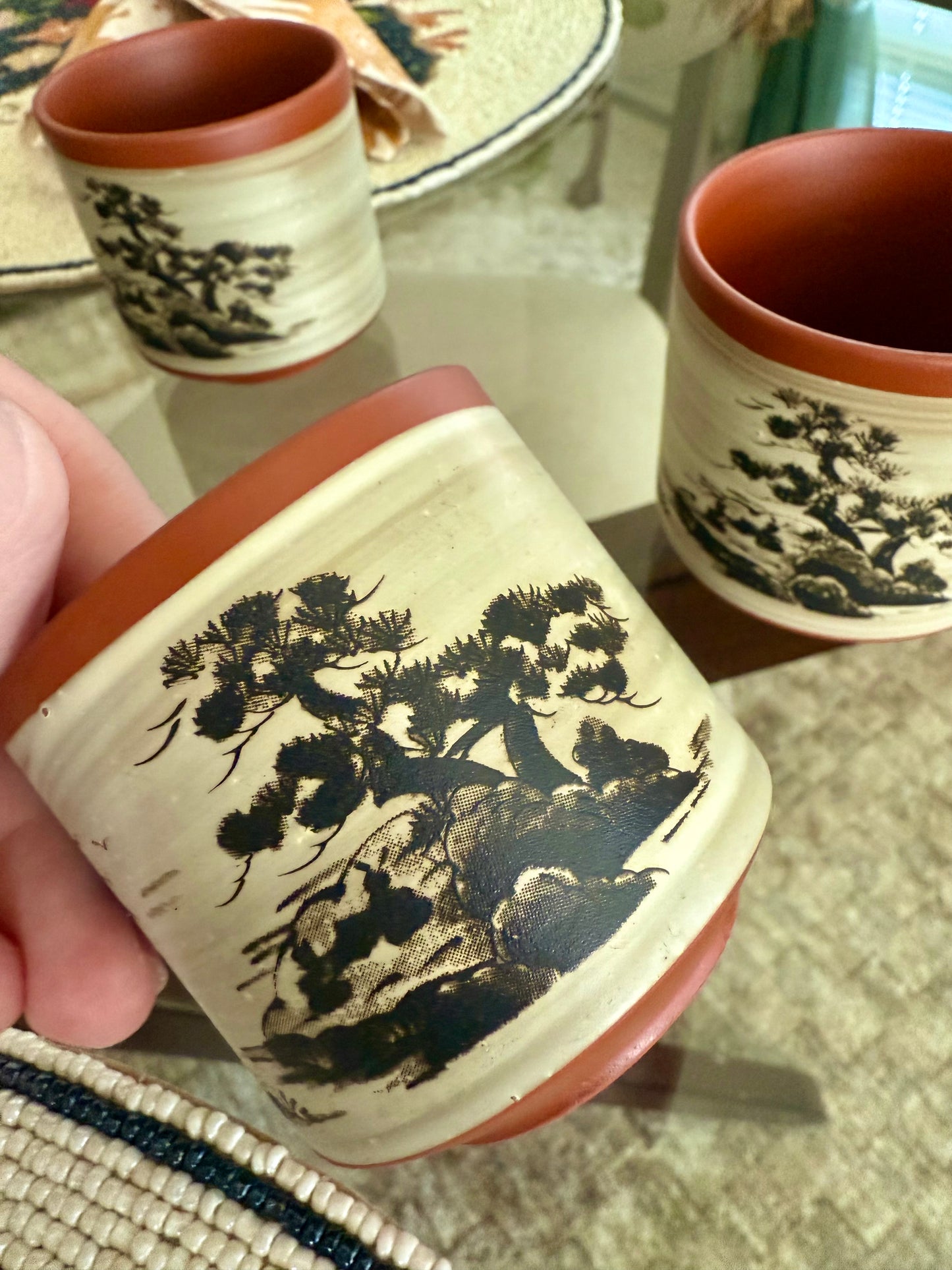Vintage Japanese Teacups - (set of 4)