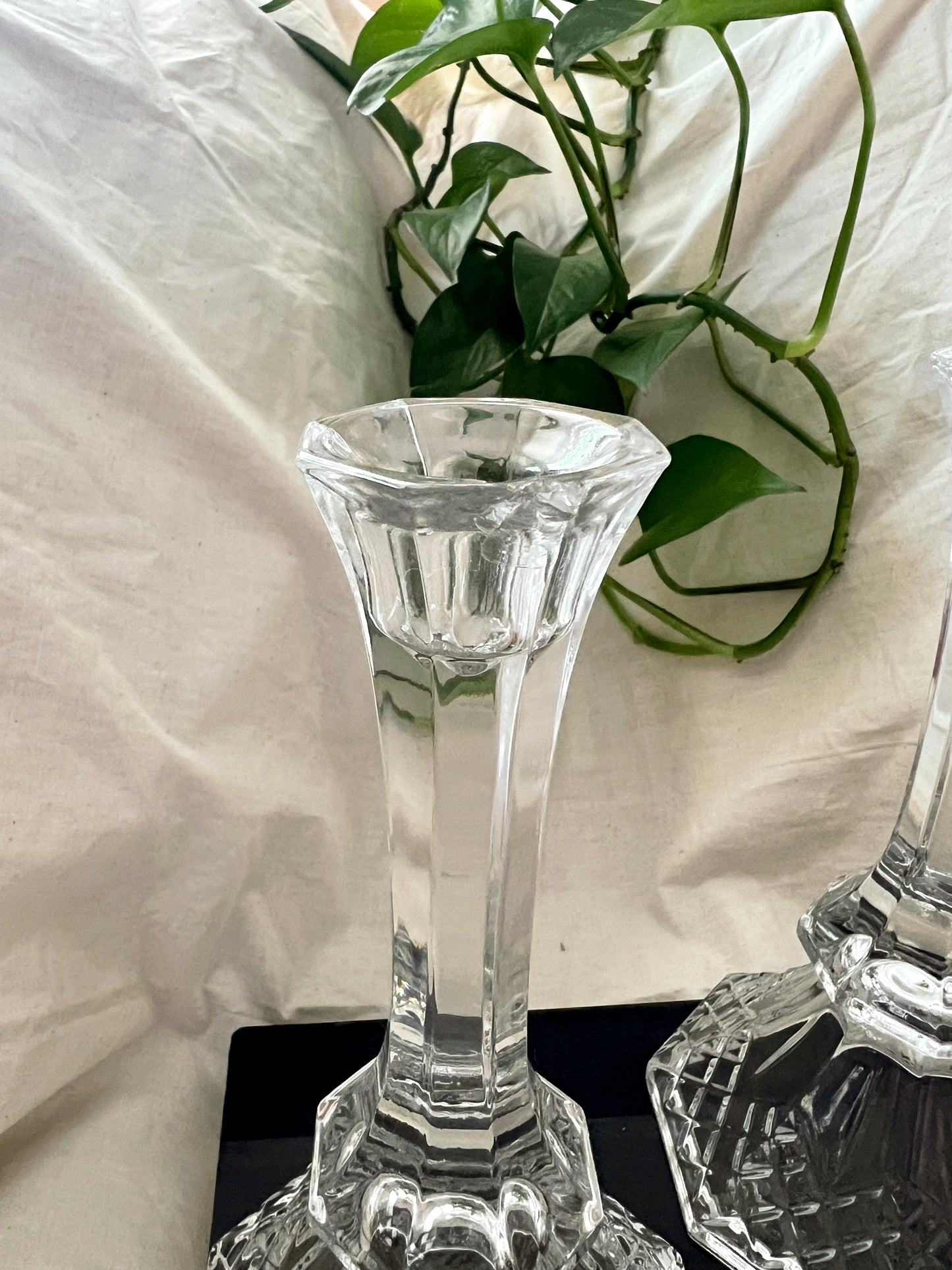 Crystal Candle Holders (2)