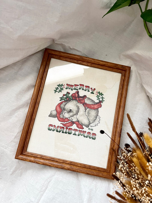 Christmas Bunny Needlepoint