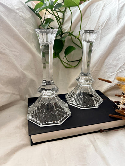 Crystal Candle Holders (2)