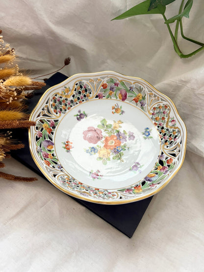 Schumann Bavaria Reticulated Porcelain Bowl