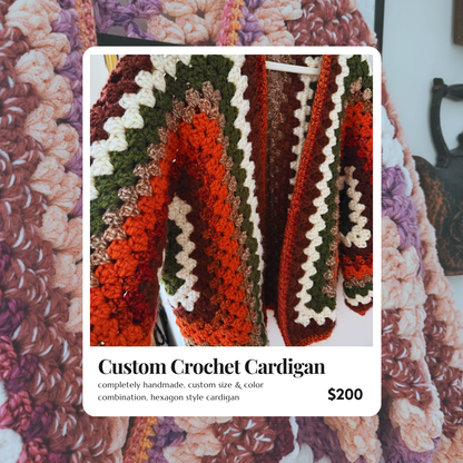 Custom Crochet Cardigan