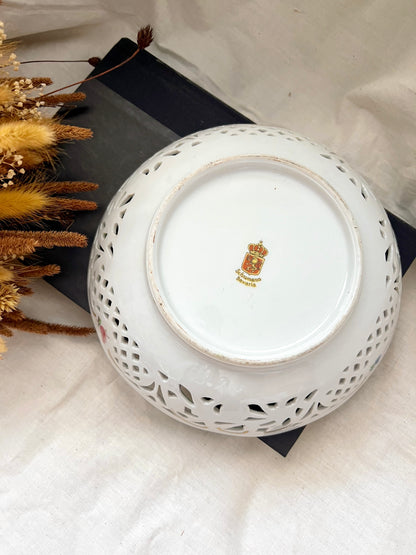 Schumann Bavaria Reticulated Porcelain Bowl