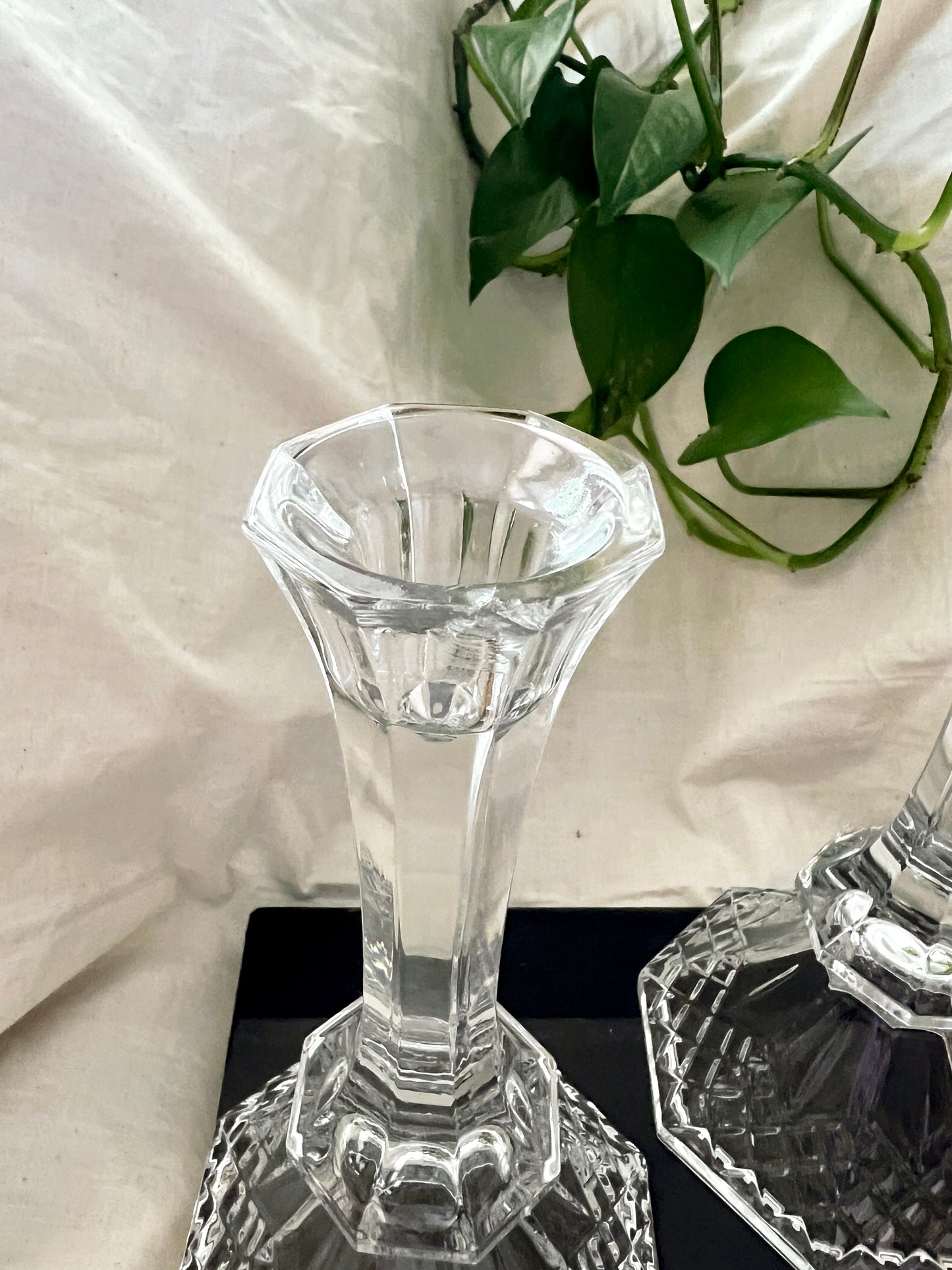 Crystal Candle Holders (2)